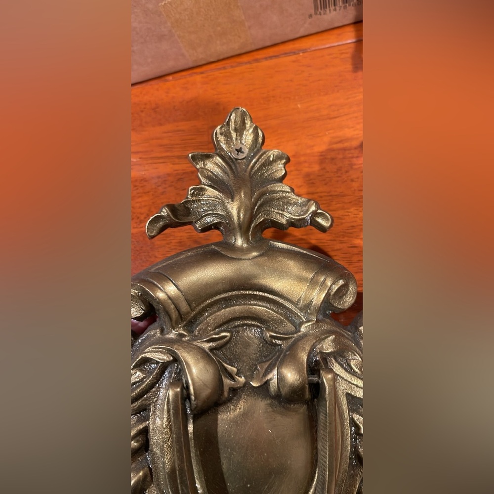 Antique brass door knocker - Picture 3 of 4